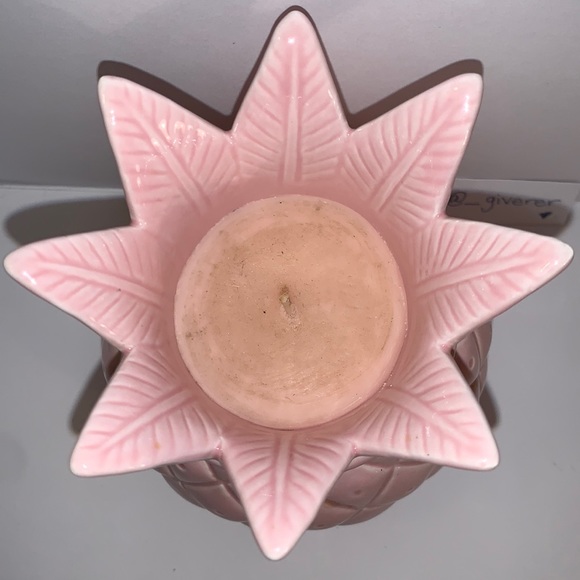 Pineapple Orchid Pink Pineapple Ceramic Slatkin BBW Candle RARE 2009 - Picture 9 of 13